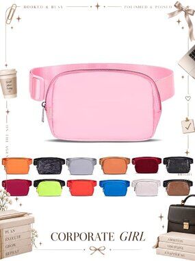 Waterproof Nylon Belt Bag Fanny Pack Crossbody Adjustable Strap